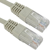RJ45 (M) to RJ45 (M) CAT5e 10m Grey OEM Moulded Boot Copper UTP Network Cable - FIXgenie